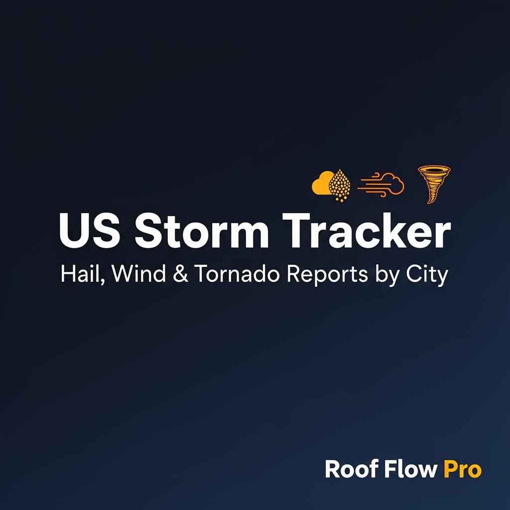 Live Storm Tracker & Hail Maps for Roofing | Roof Flow Pro